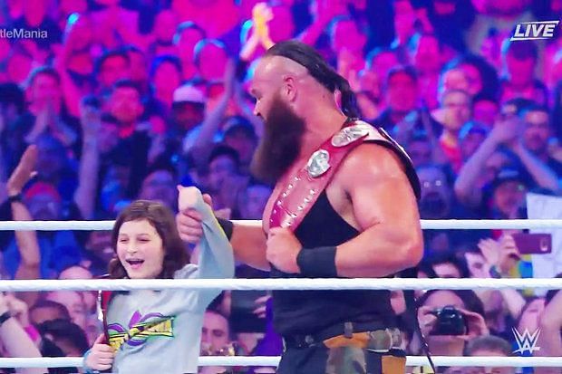 Nicholas was revealed as Braun Strowman's surprise mystery partner